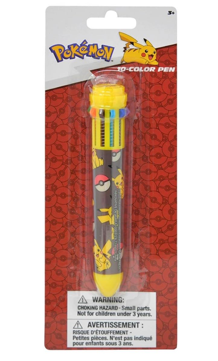 Pokemon Pikachu 10-1 Multicolor Retractable Pen - Image 1